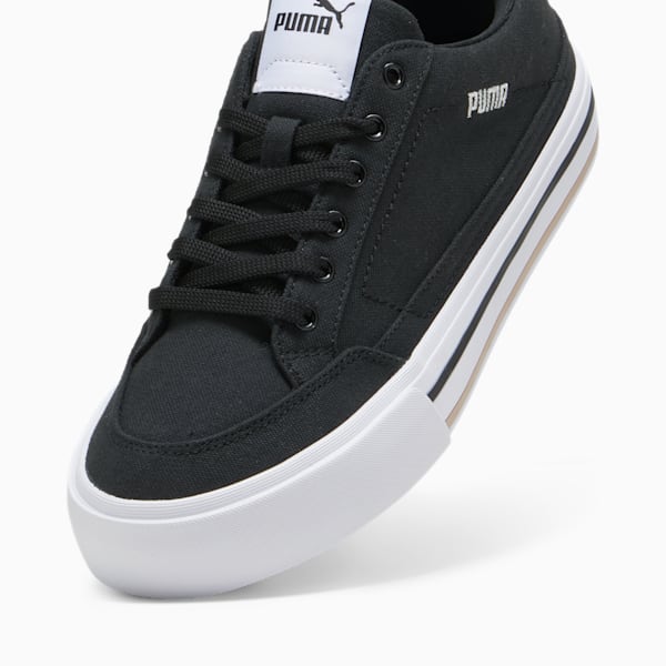 Tenis Court Classic Vulc, PUMA Black-PUMA White, large-MEX