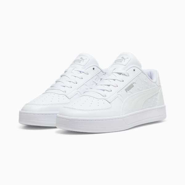 Puma Caven 2.0 Superlogo Unisex Sneakers, PUMA White-Smokey Gray-PUMA Black, large-ZAF