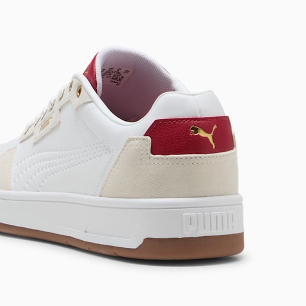 Court Classic Lux SD Unisex Sneakers, PUMA White-Alpine Snow-Dark Crimson, large-ZAF