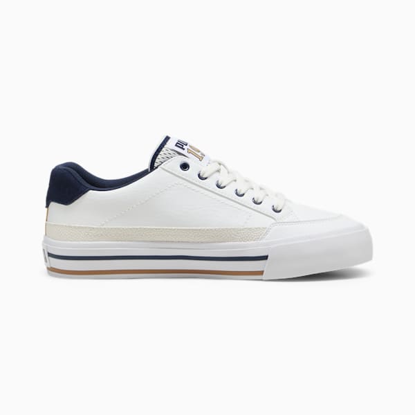 Court Classic Vulc Retro C Unisex Sneakers, PUMA White-Prairie Tan-Club Navy, large-ZAF