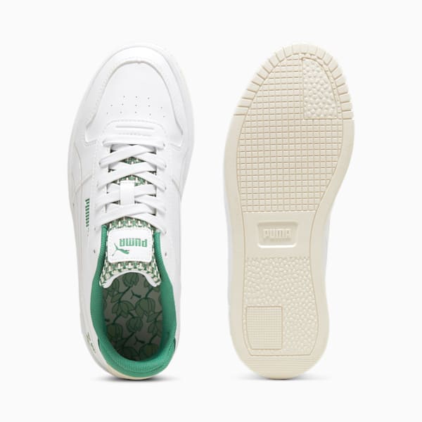 Carina Street Blossom Women's Sneakers, PUMA White-Sugared Almond-Archive Green, large-ZAF