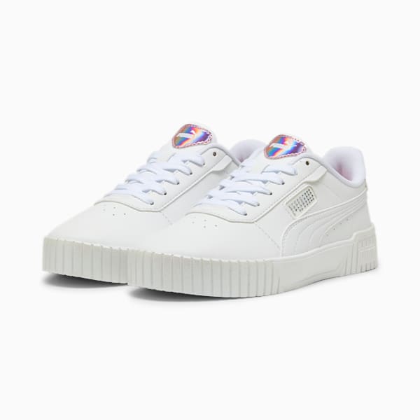 Carina 2.0 GirlPower Women's Sneakers, PUMA White-Silver Mist-Passionfruit, large-ZAF