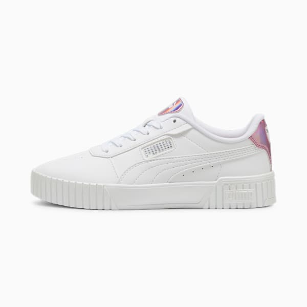 Carina 2.0 GirlPower Women's Sneakers, PUMA White-Silver Mist-Passionfruit, large-ZAF