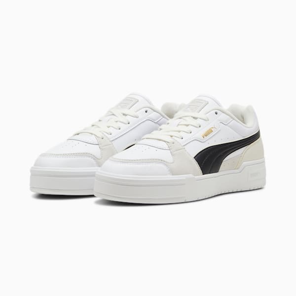 CA Pro Lux III Sneakers, PUMA White-PUMA Black-Vapor Gray, large-ZAF