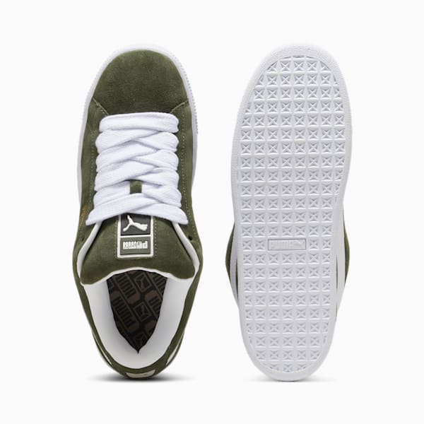 Suede XL Sneakers Unisex, Dark Olive-PUMA White, large-ZAF