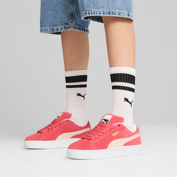 Suede XL Sneakers Unisex, Tart Cherry-Island Pink, large-MEX