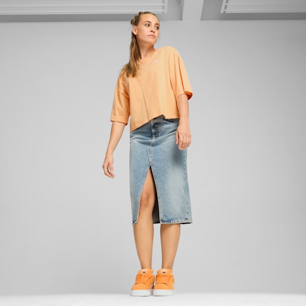 Tenis Suede XL, Bright Melon-PUMA White, large-MEX