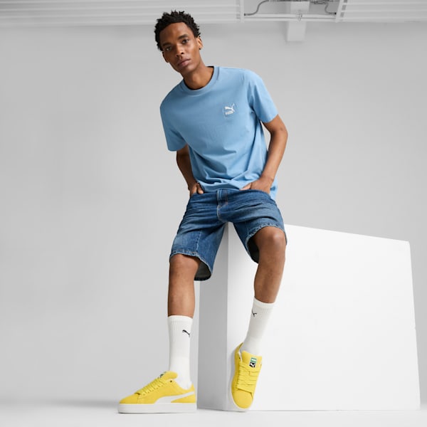 Suede XL Sneakers Unisex, Fresh Pear-PUMA White, large-MEX