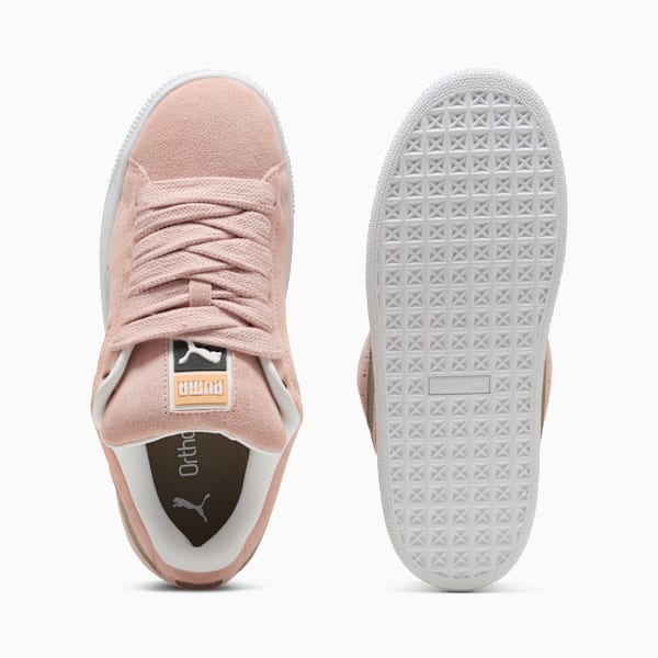 Suede XL Sneakers Unisex, Rose Quartz-Velvet Moss-PUMA White, large-ZAF