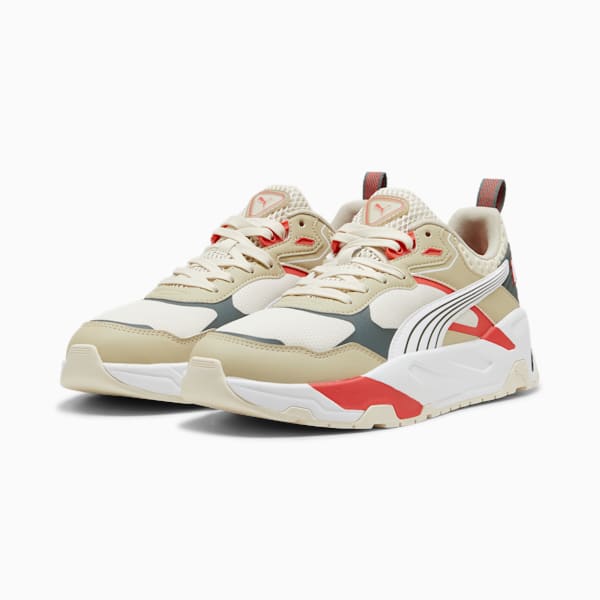 Trinity Desert Road Men's Sneakers, Alpine Snow-PUMA White-Putty-Active Red, large-ZAF