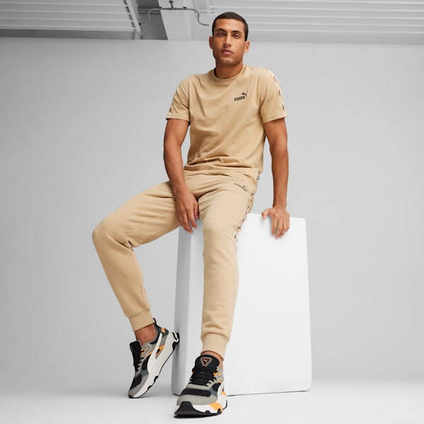 Trinity Desert Road Men's Sneakers, PUMA Black-PUMA White-Stormy Slate-Clementine, large-ZAF