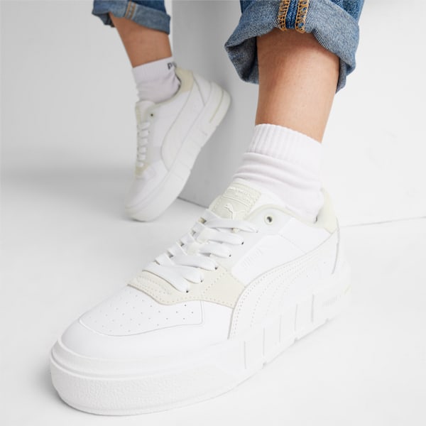 Zapatillas para mujer PUMA Cali Court PureLuxe, PUMA White-Vapor Gray, large-ARG
