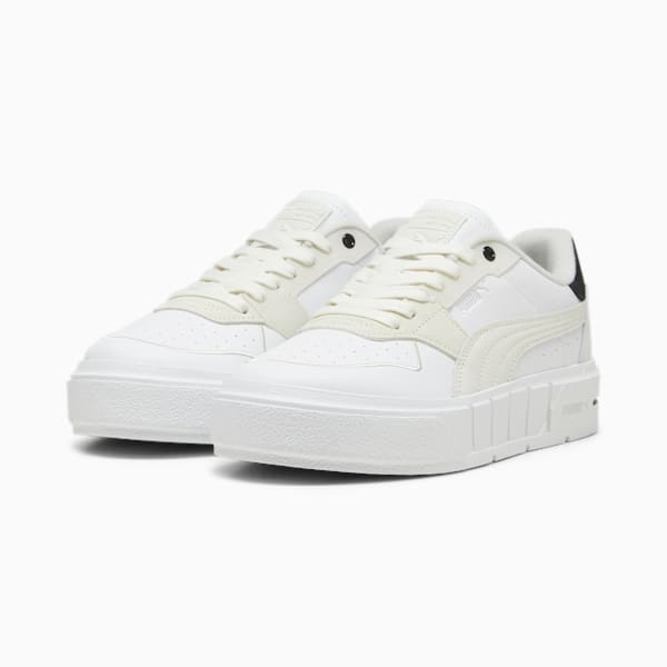 Zapatillas para mujer PUMA Cali Court PureLuxe, PUMA Black-Warm White, large-ARG