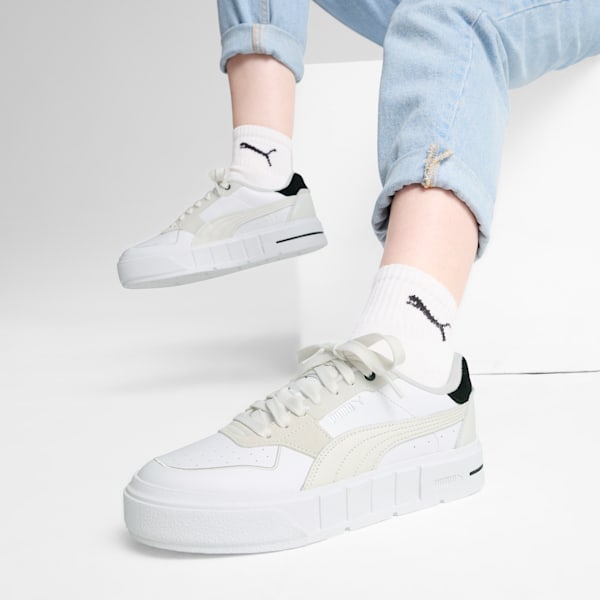 Zapatillas para mujer PUMA Cali Court PureLuxe, PUMA Black-Warm White, large-ARG