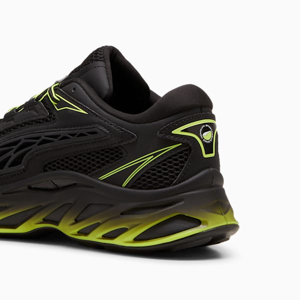 Exotek NITRO™ Racing Sneakers, PUMA Black-Electric Lime, large-ZAF