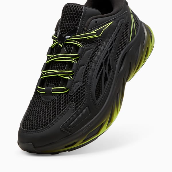 Exotek NITRO™ Racing Sneakers, PUMA Black-Electric Lime, large-ZAF
