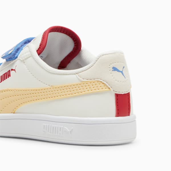 PUMA Smash 3.0 Summer Camp Kids' Sneakers, Warm White-Chamomile-PUMA White, large-ZAF