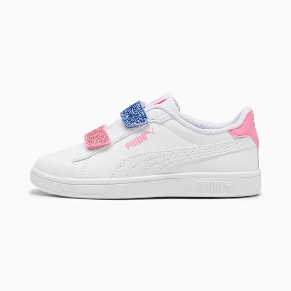 Smsah 3.0 L Glitter Kids' Sneakers, PUMA White-Fast Pink-Blue Skies, large-MEX