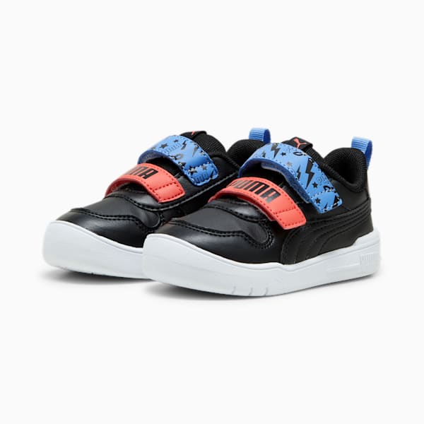 Multiflex SL Masked Hero Toddler Sneakers, PUMA Black-PUMA Black-Blue Skies, large-ZAF