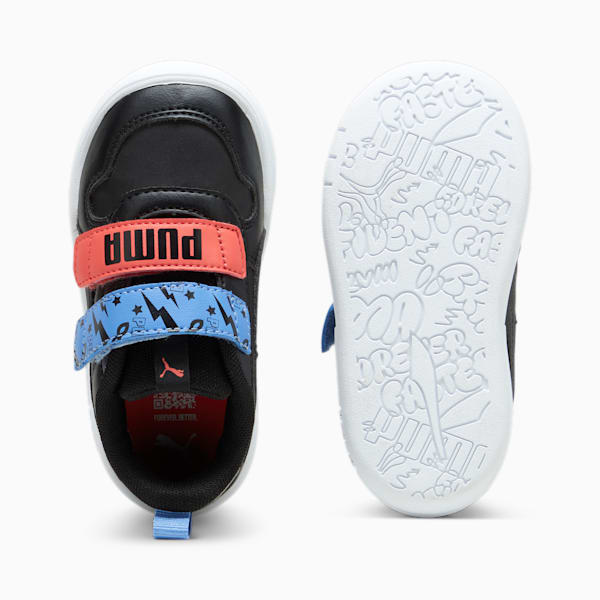 Multiflex SL Masked Hero Toddler Sneakers, PUMA Black-PUMA Black-Blue Skies, large-ZAF