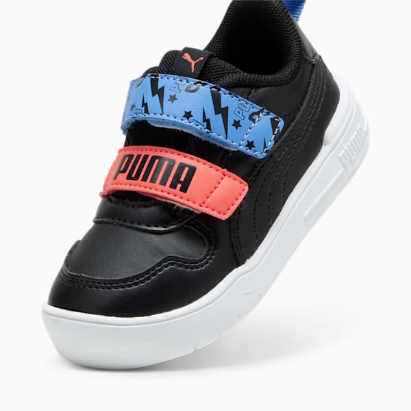 Multiflex SL Masked Hero Toddler Sneakers, PUMA Black-PUMA Black-Blue Skies, large-ZAF