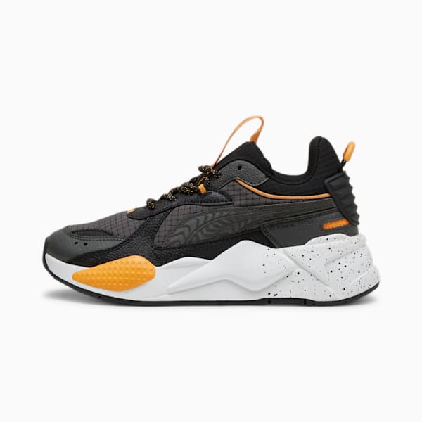 RS-X Cross-Country Biker Youth Sneakers, PUMA Black-Shadow Gray, large-ZAF