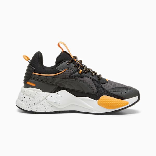 RS-X Cross-Country Biker Youth Sneakers, PUMA Black-Shadow Gray, large-ZAF