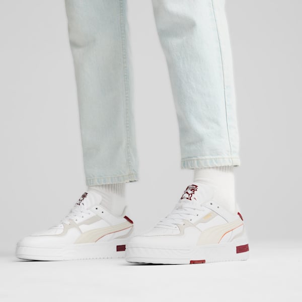 CA Pro Ripple Earth Sneakers, PUMA White-Frosted Ivory-Intense Red, large-ZAF