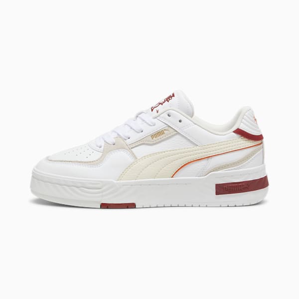 CA Pro Ripple Earth Sneakers, PUMA White-Frosted Ivory-Intense Red, large-ZAF