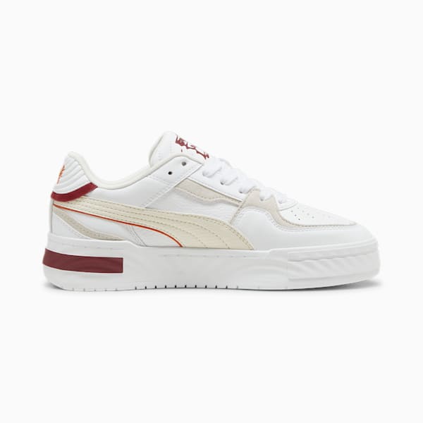 CA Pro Ripple Earth Sneakers, PUMA White-Frosted Ivory-Intense Red, large-ZAF