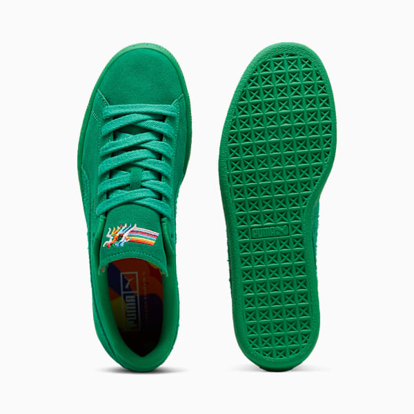 LOVE MARATHON Suede Sneakers, Meadow-Meadow, large-MEX