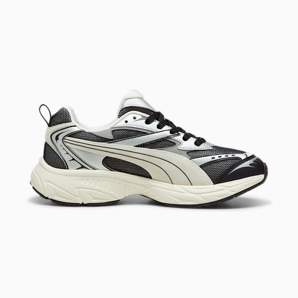 PUMA Morphic Retro Sneakers, PUMA Black-Frosted Ivory, large-ZAF