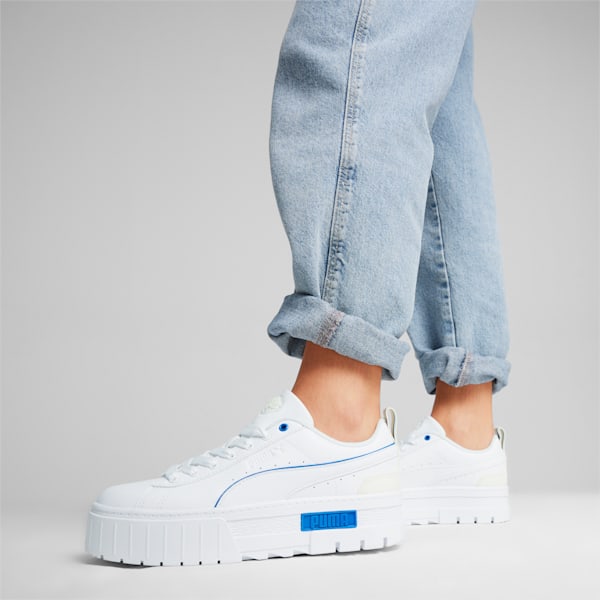 Mayze Retro Resort Women's Sneakers, PUMA White-PUMA Team Royal, large-ZAF