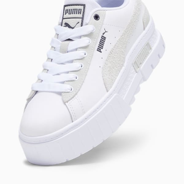 Zapatillas Mayze Mix para mujer, PUMA White-Dark Coal, large-ARG