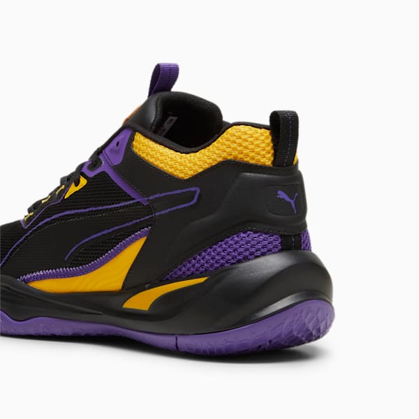 Zapatillas Playmaker ADP, PUMA Black-Team Violet-Yellow Sizzle, large-ARG