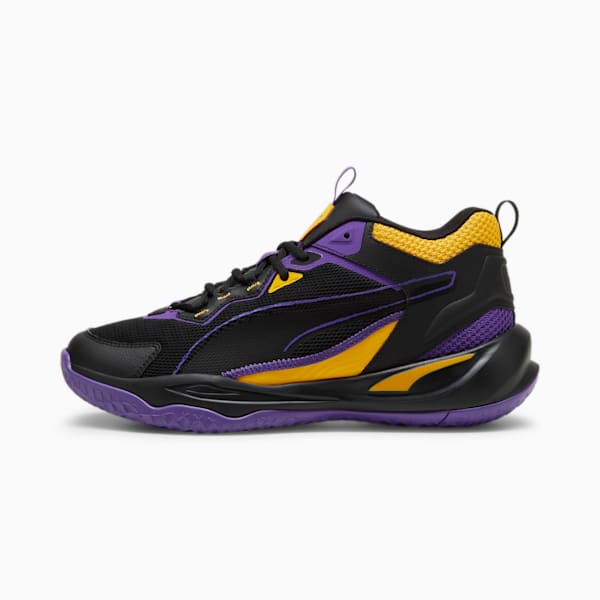 Zapatillas Playmaker ADP, PUMA Black-Team Violet-Yellow Sizzle, large-ARG