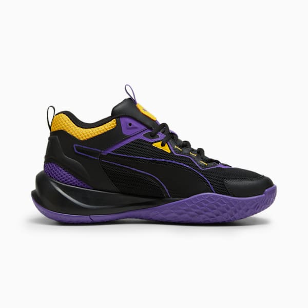 Zapatillas Playmaker ADP, PUMA Black-Team Violet-Yellow Sizzle, large-ARG