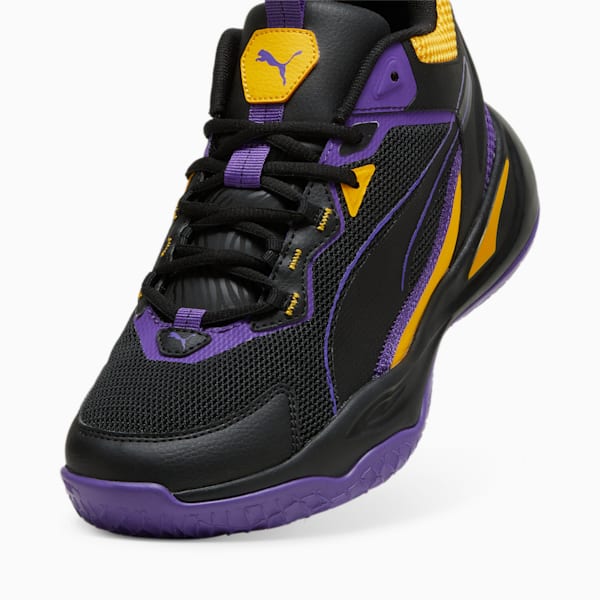 Zapatillas Playmaker ADP, PUMA Black-Team Violet-Yellow Sizzle, large-ARG