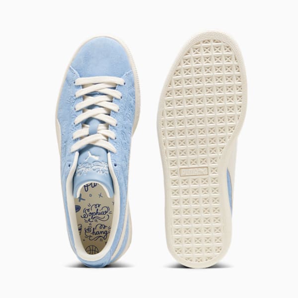 PUMA x SOPHIA CHANG Suede Classic, PUMA White-Zen Blue, large-ZAF