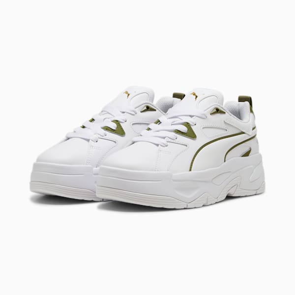 BLSTR Dresscode Women's Sneakers, PUMA White-Olive Green, large-ZAF