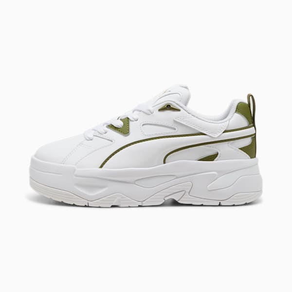 BLSTR Dresscode Women's Sneakers, PUMA White-Olive Green, large-ZAF