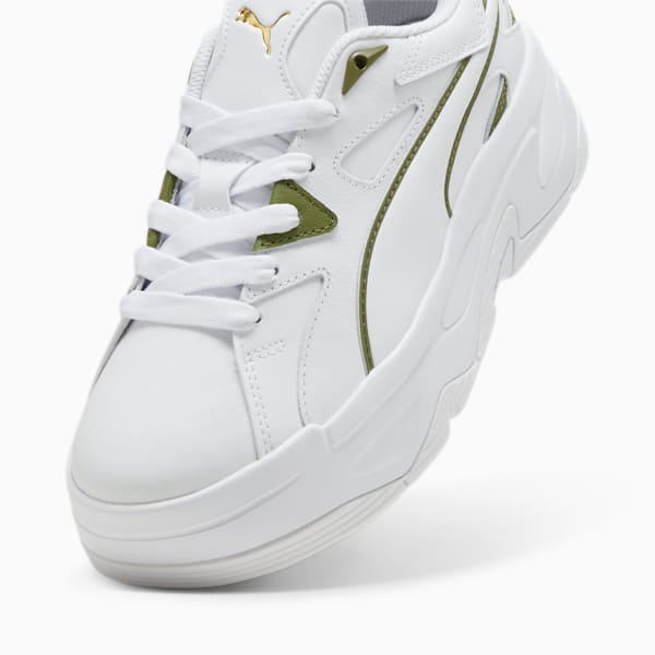 BLSTR Dresscode Women's Sneakers, PUMA White-Olive Green, large-ZAF