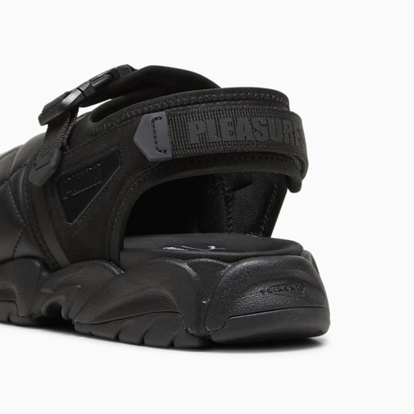 PUMA x PLEASURES TS-01 Quilt Sandals, PUMA Black, large-ZAF