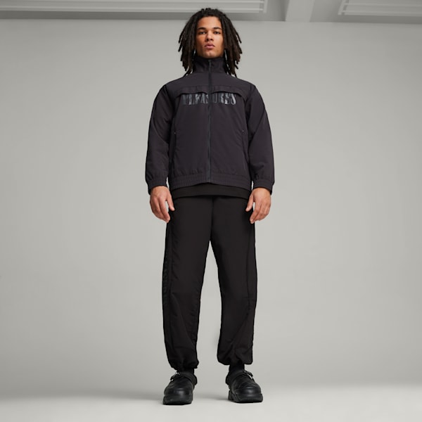 PUMA x PLEASURES TS-01 Quilt Sandals, PUMA Black, large-ZAF