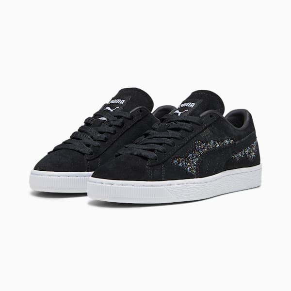 PUMA Swarovski Crystals Suede Women's Sneakers, PUMA Black, large-ZAF