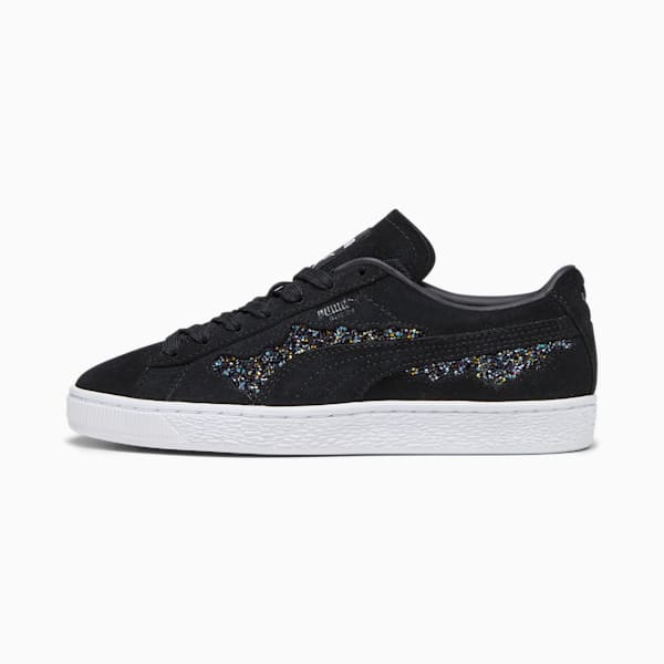 PUMA Swarovski Crystals Suede Women's Sneakers, PUMA Black, large-ZAF