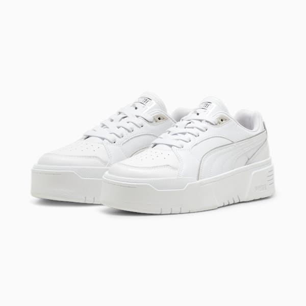 Tenis para mujer CA Flyz Glam 48, PUMA White-PUMA Silver, large-MEX