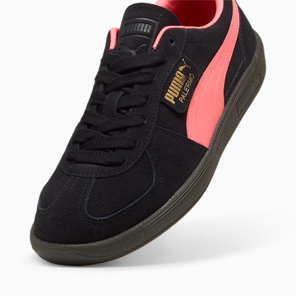 Palermo Sneakers Unisex, PUMA Black-Sunset Glow-Gum, large-ZAF