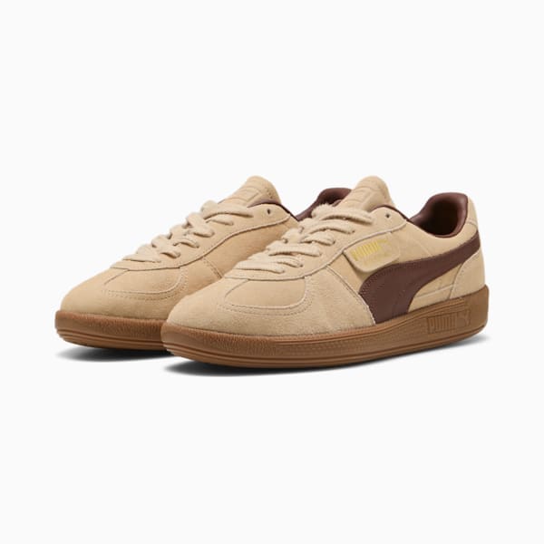 Zapatillas Palermo FC unisex, Light Sand-Chocotart-PUMA Gold, large-ARG