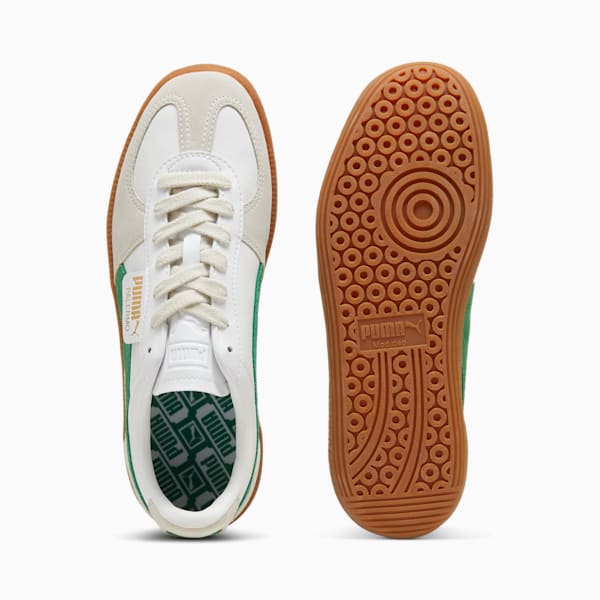 Palermo Leather Sneakers Unisex, PUMA White-Vapor Gray-Archive Green, large-ZAF